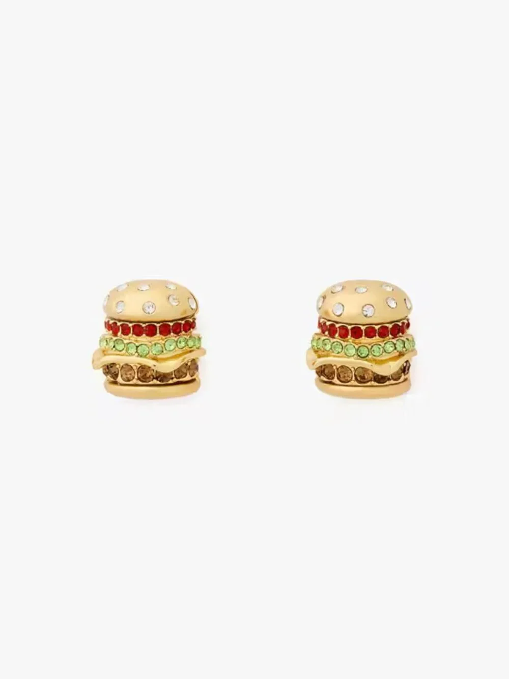NWT Kate Spade New York Fast Food Burger stud earrings
